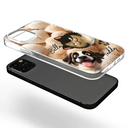 Pet Lovers,Pet Mom,Pet Dad,Dog Lovers,Dog Mom,Dog Dad,Cat Lovers,Cat Mom,Cat Dad,Gift For Women,Gift For Men,Top Market - Realistic 3D Furry Effect Pet Mom Pet Dad - Personalized Clear Phone Case