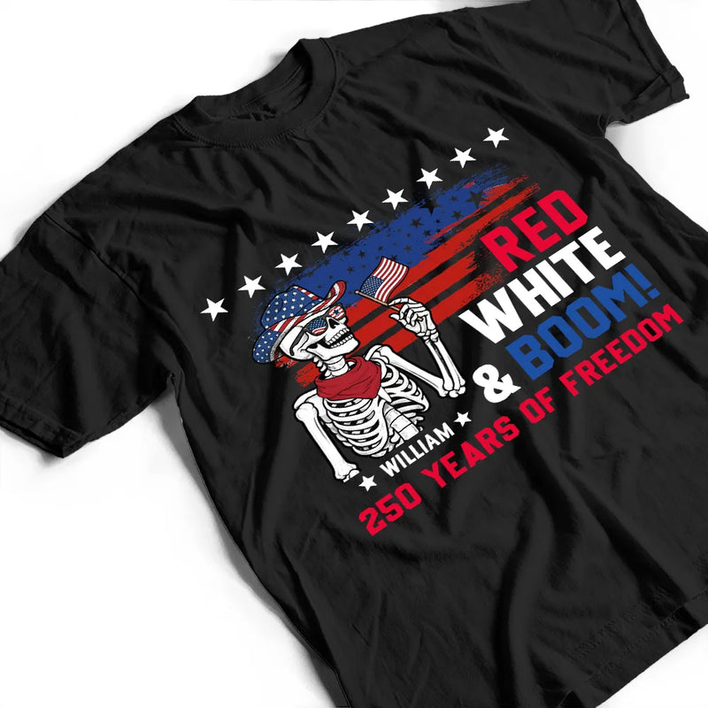 Independence Day,Gift For Yourself,Happy,Gift For Women,Gift For Men,America 250th,Icon,Proud - Red White & Booze US Independence Day - Personalized T Shirt