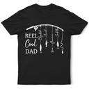 Dad's Hobby,Fishing,Gift For Father,Non-Eng,Icon,Playful - Reel Cool Dad Grandpa - Personalized T Shirt