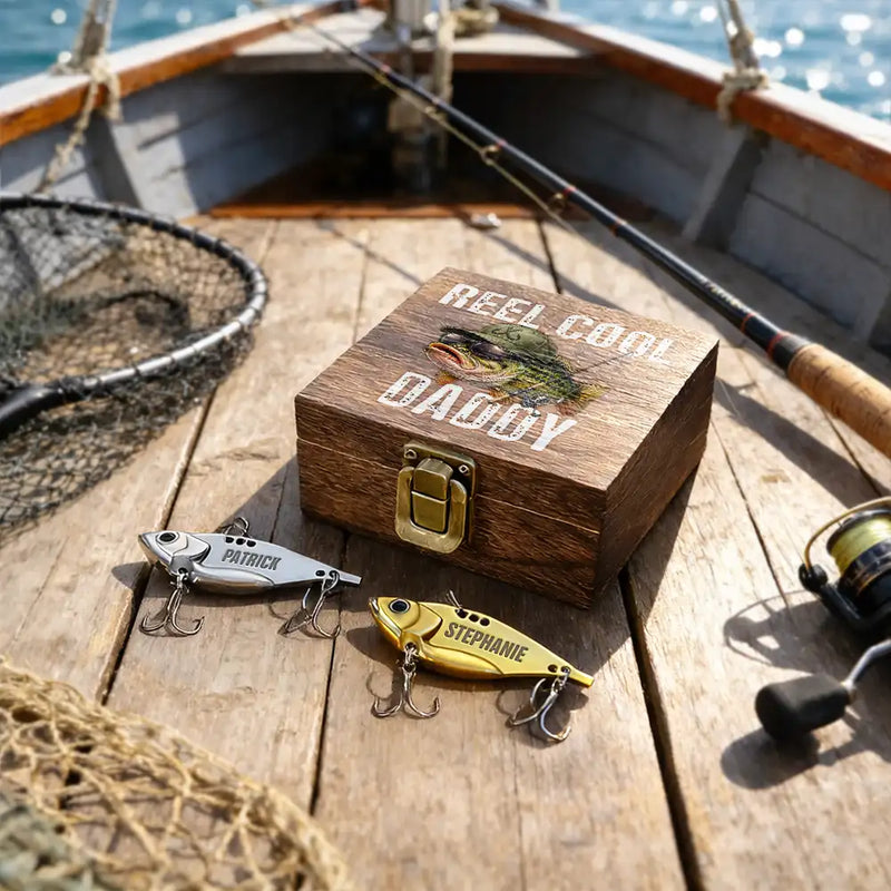 coolest looking fishing lures Reel Cool Dad Grandpa Fisherman