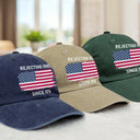 Independence Day,America 250th,Gift For Yourself,Happy,Gift For Women,Gift For Men - Rejecting Kings Since 1776 - Personalized Vintage Washed Denim Cap