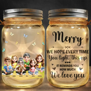 Gift For Mother - Remind How Much We Love You - Personalized Mason Jar Light
