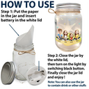 Gift For Mother - Remind How Much We Love You - Personalized Mason Jar Light
