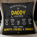 Gift For Uncle,Gift For Grandpa,Gift For Father,Funny - Reserved For Grandad Daddy - Personalized Pocket Pillow