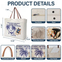 Retirement, Gift For Yourself, Happy - Retired Life The Bag Holds Nothing Urgent, Overwhelming - Personalized Leather Handle Tote Bag