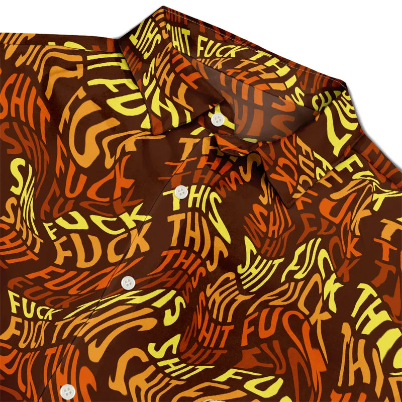 Retirement, Summer, Funny - Retirement Funny Swearing Words - Personalized Hawaiian Shirt