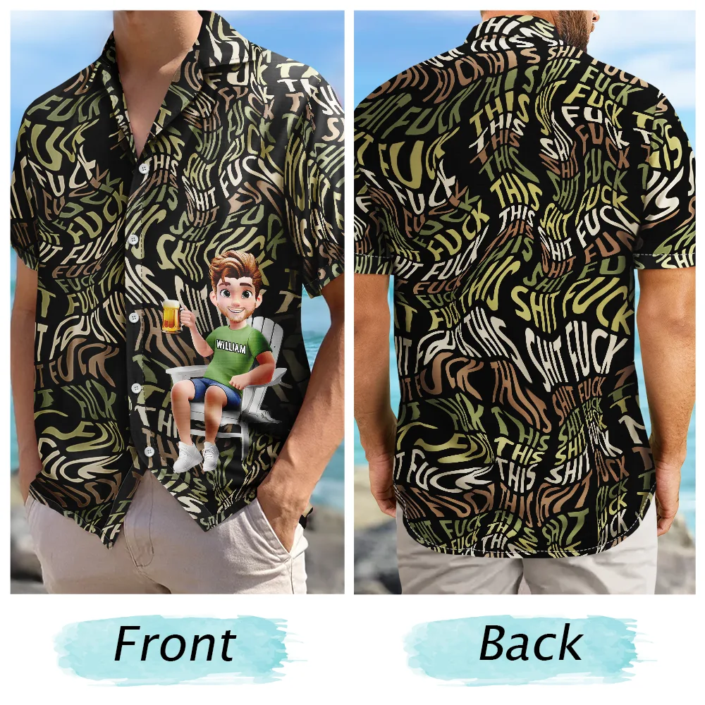 Retirement, Summer, Funny - Retirement Funny Swearing Words - Personalized Hawaiian Shirt