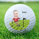 Retirement, Gift For Grandpa, Gift For Father, Golf, Happy - Retirement Is In Full Swing - Personalized Golf Ball