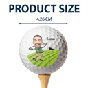 Retirement, Gift For Grandpa, Gift For Father, Golf, Happy - Retirement Is In Full Swing - Personalized Golf Ball