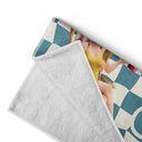 Beach,Summer,Gift For Yourself,Gift For Women,Gift For Bestie - Retro Checker Just A Girl Who Loves Beach - Personalized Beach Towel