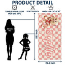 Beach,Summer,Gift For Yourself,Gift For Women,Gift For Bestie - Retro Checker Just A Girl Who Loves Beach - Personalized Beach Towel