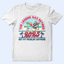 Gift For Yourself,Gift For Women,Gift For Men,Retirement,Beach - Retro Beach The Legend Has Retired - Personalized T Shirt
