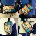 Gift For Men, Gift For Father, Dog Lovers, Dog Dad, Happy, Gift For Husband, Gift For Yourself - Retro Dog Dad - Personalized Crossbody Belt Bag