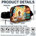 Gift For Men, Gift For Father, Dog Lovers, Dog Dad, Happy, Gift For Husband, Gift For Yourself - Retro Dog Dad - Personalized Crossbody Belt Bag