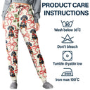 Dog Lovers,Dog Mom,Christmas,Happy - Retro Holy Berries And Decorative Bow - Personalized Pajama Pants