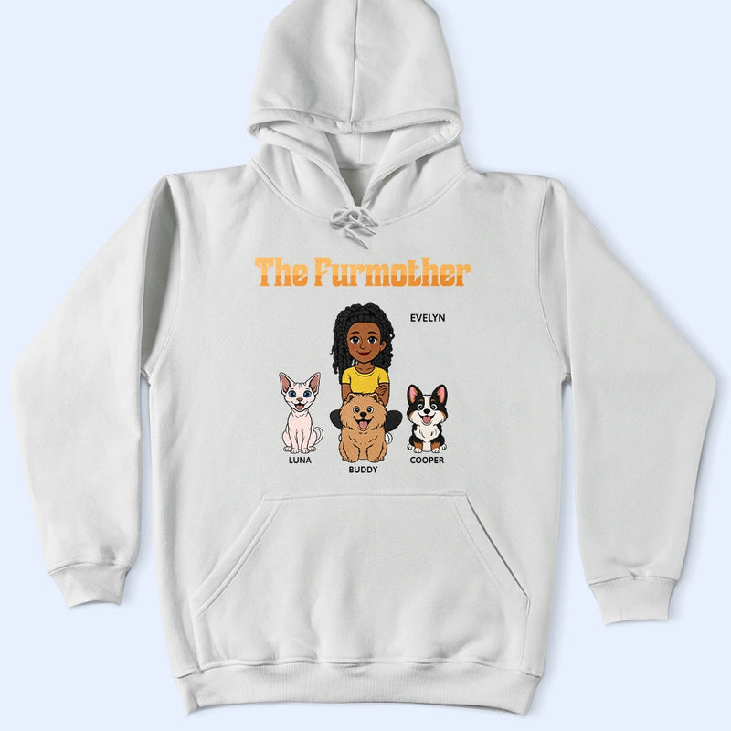Dog Mom,Dog Dad,Dog Lovers,Cat Mom,Cat Dad,Cat Lovers,Pet Lovers,Pet Mom,Pet Dad,Top Market,Non-Eng,Vector,Proud - Retro Style The Dogfather Catfather - Personalized T Shirt