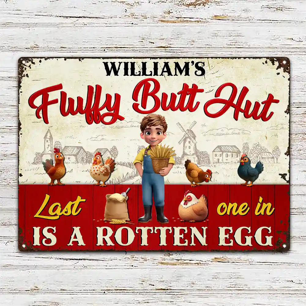 Funny, Farm, Gift For Wife, Gift For Yourself, Gift For Women - Rise And Shine Mother Cluckers - Personalized Classic Metal Signs