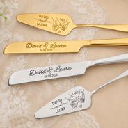 Romantic, Gift For Couples, Wedding, Icon - Romantic Couple Wedding Icon - Personalized Cake Cutting Set