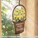 Wander Prints Gift For Grandma - Handpicked With Love Window Hanging Suncatcher Ornament - Mother’s Day, Birthday Gift AZCS