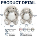 Gift For Kids,Happy - I Am Kind I Am Smart - Personalised Soft Toy Bunny