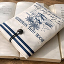 Summer, Reading, Gift For Yourself, Playful, Vector - Salty Beach Book Club - Personalized Book Sleeve