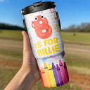 School Kid's Name - Personalized 30oz Tumbler With Handle