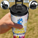 School Kid's Name - Personalized 30oz Tumbler With Handle