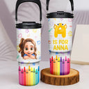 School Kid's Name - Personalized 30oz Tumbler With Handle