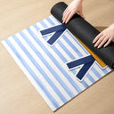 Back To School,Yoga,Proud,Warp Text - School Pennant Flag - Personalized Yoga Mat
