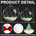 Family,Pet Lovers,Pet Mom,Pet Dad,Pet Couple,Dog Lovers,Dog Couple,Dog Mom,Dog Dad,Cat Lovers,Cat Mom,Cat Dad,Cat Couple,Happy,Single Mom,Single Dad,Gift For Grandpa,Gift For Grandma,Gift For Grandkids,Christmas - Sea Glass Family Christmas Tree - Personalized 3D Acrylic Ball Ornament