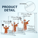 Graduation, Gift For Yourself, Happy - She Believed She Could - Personalized Square Shaped Acrylic Plaque