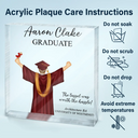 Graduation, Gift For Yourself, Happy - She Believed She Could - Personalized Square Shaped Acrylic Plaque