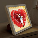 Graduation,Gift For Yourself,Happy - She Believed She Could Graduation Gift - Personalized LED Light Flower Shadow Box