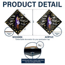 Graduation,Gift For Yourself - She Came She Saw - Personalized Graduation Cap Topper