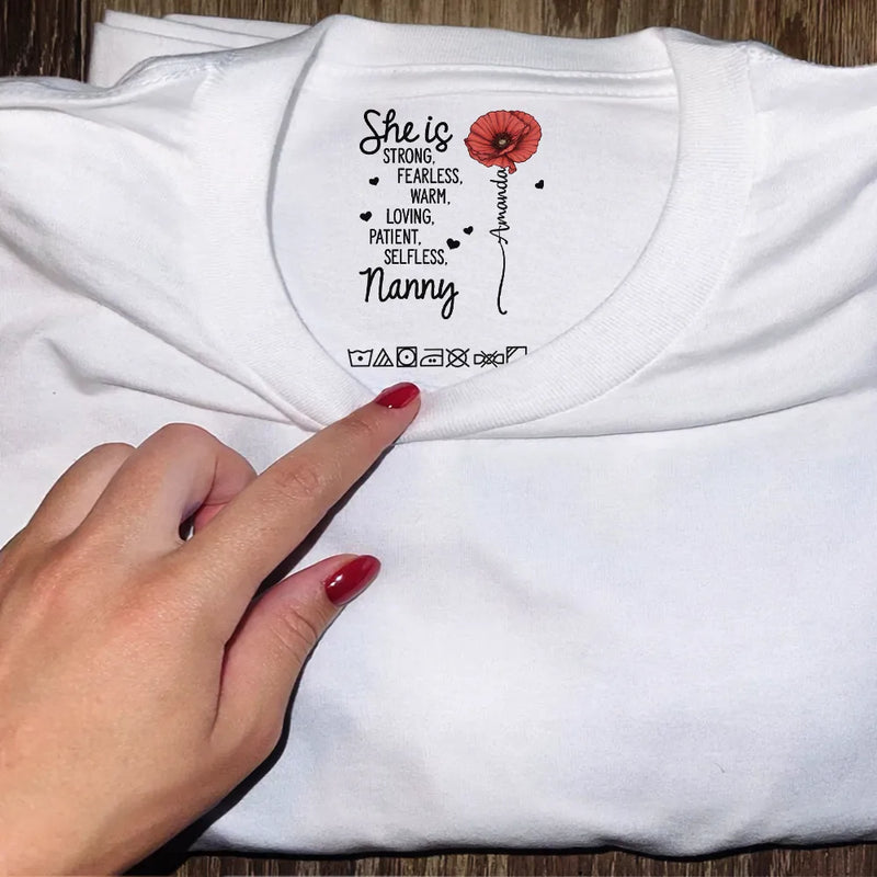 Gift For Mother,Gift For Grandma,Gift For Women,Happy - She Is Mom - Personalized T Shirt