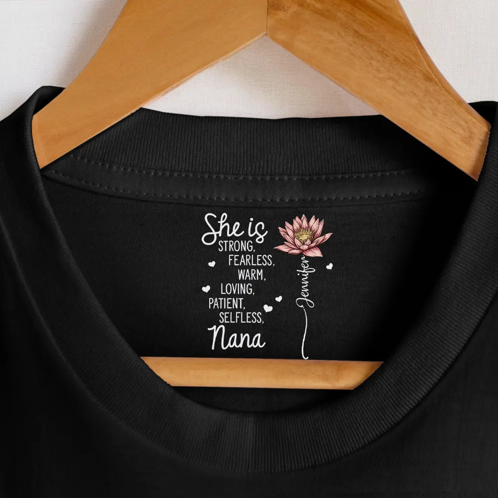 Gift For Mother,Gift For Grandma,Gift For Women,Happy - She Is Mom - Personalized T Shirt