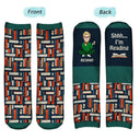 Gift For Yourself,Gift For Women,Gift For Men,Happy,Reading,Christmas - Shhh I'm Reading - Personalized Socks