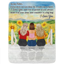 Gift For Sisters,Long Distance,Family,Happy - Sister Even When I'm Not Close By - Personalized Fleece Blanket, Sherpa Blanket