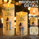 Christian,Christmas,Gift For Sisters - Sister In Christ - Gift For Christian Sister - Personalized Flameless LED Candle