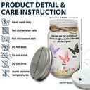 Gift For Sisters,Gift For Women,Happy - Sisters Are Like Butterflies Crytal Effect - Personalized Mason Jar Light