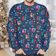 Gift For Kids,Gift For Grandkids,Gift For Men,Gift For Women,Funny - Six Seven Funny Slang - Personalized Unisex Ugly Sweater