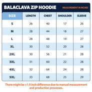 Christmas,Gift For Men,Gift For Yourself,Gifts For Him,Happy,No Custom- Gift For Him, Husband, Friends, Biker - Personalized Skeleton Balaclava Zip Hoodie