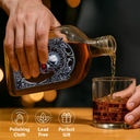 Gift For Yourself,Gift For Men,Dad's Hobby,Happy - Skeleton Gothic Favorite Spirit Is Whiskey - Personalized Whiskey Bottle