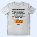 Pet Lovers,Pet Dad,Dog Lovers,Dog Dad,Happy,Gift For Father - Sleeping Dog Thanks For Loving Me - Personalized T Shirt