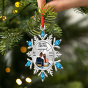 Gift For Couples,Gift For Husband,Gift For Wife,Christmas,Wedding,Love - Snowflake First Christmas Couple - Personalized Metal Ornament