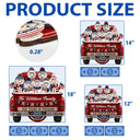 Independence Day, America 250th, Christmas, Proud, Family, Icon - Snowman 250 Years Of Freedom - Personalized Custom Shaped Wood Sign