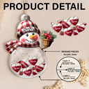 Christmas, Grandma - Grandkids, Happy - Snowman Grandma & Grankids - Personalized 3-Layered Acrylic Shaker Ornament