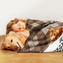 Dog Lovers,Happy - Snuggling Blanket - Personalized Pet Blanket