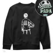 Gift For Father,Sport Dad,Happy,Vector - Soccer Dad Mom Kids Backside - Personalized T Shirt