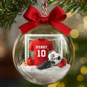 Gift For Yourself,Gift For Women,Gift For Men,Happy,Christmas - Soccer Player Uniform - Personalized 3D Acrylic Ball Ornament